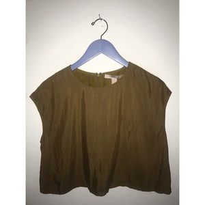F21 Suede Cropped Muscle Shirt